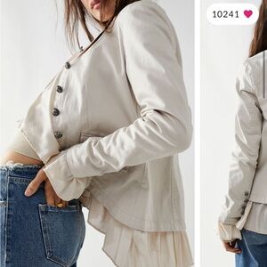 Free People Ruffles Romance Jacket